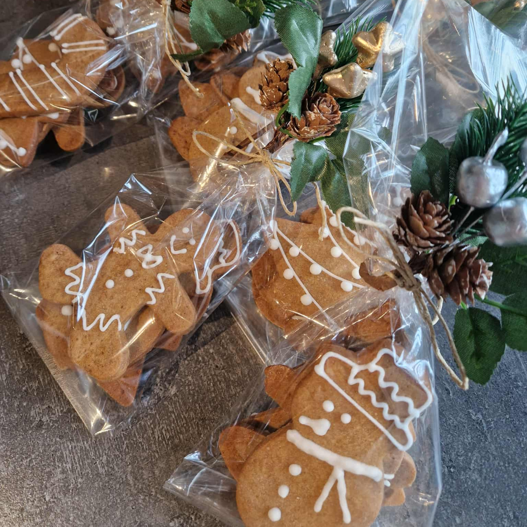 Gingerbread koekjes in geschenkverpakking