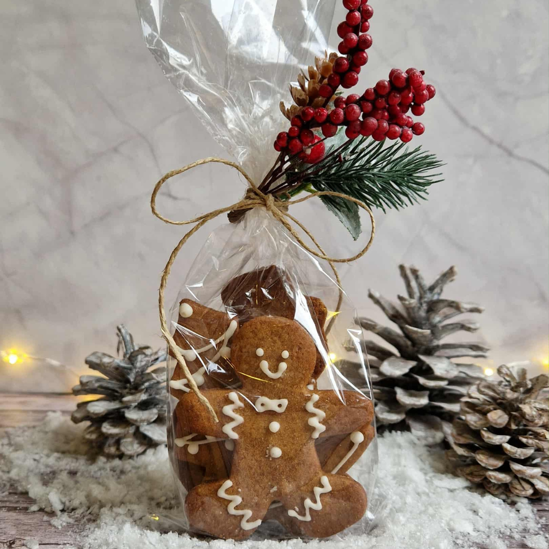 Gingerbread koekjes in geschenkverpakking