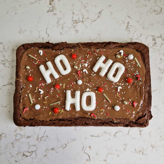 Kerst 'Ho Ho Ho' Brownie Note