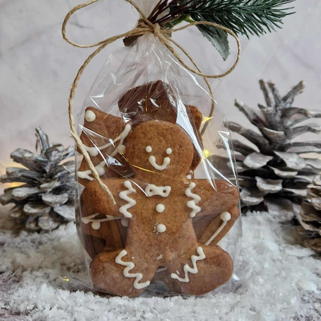 Gingerbread koekjes in geschenkverpakking